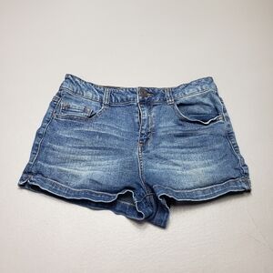 3/$15 So medium wash denim jean shorts juniors size 9
